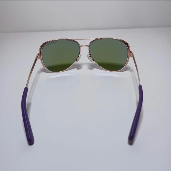 New MICHAEL KORS Sunglasses CHELSEA MK 5004 100325 Rose Gold Tone Purple Mirror - Picture 4 of 5